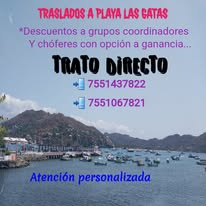 Promoción traslados a Playa Las Gatas